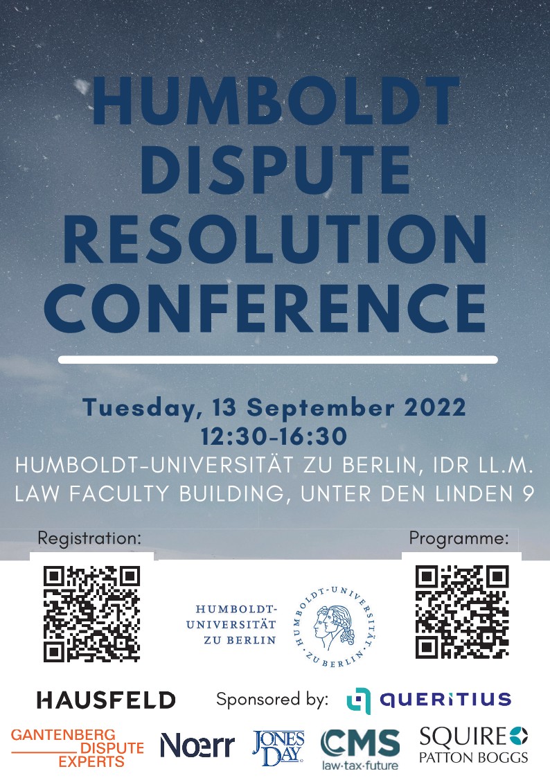[Supporting Event] Humboldt Dispute Resolution Conference