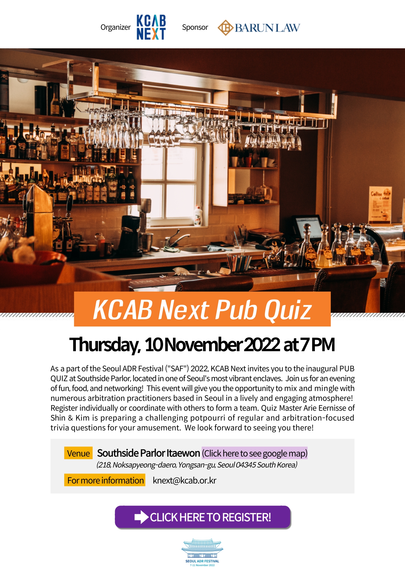 [SAF 2022] KCAB Next Pub Quiz